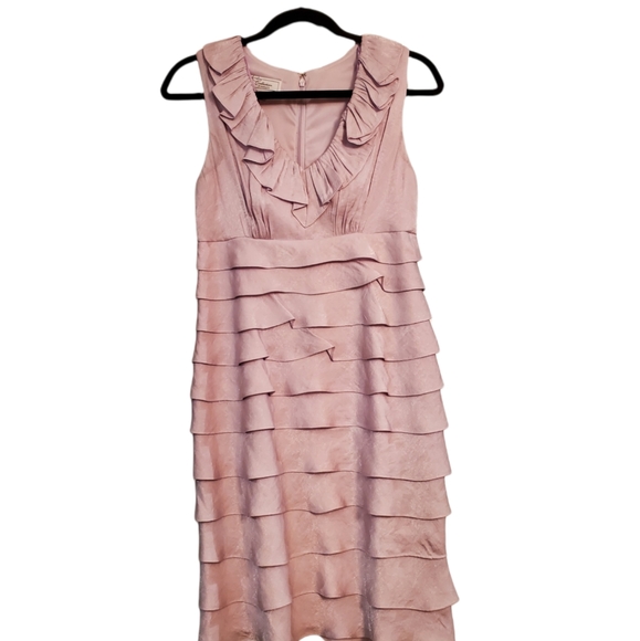 Ruffled Purple Cocktail Dress - Picture 3 of 5